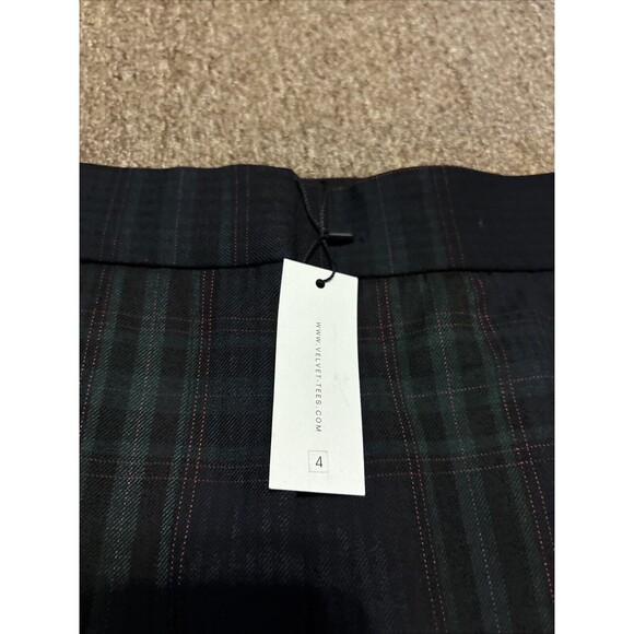 VELVET BY GRAHAM & SPENCER ABIGAIL PLAID DRESS SLACKS PANTS Multicolor 4 $229 - Picture 8 of 11